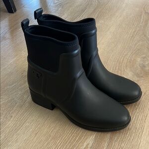 Tory Burch Black Rain Boots